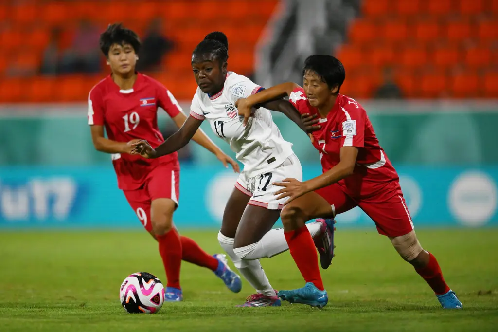 USA contra Corea del norte en la semifinal del Sub-17.
